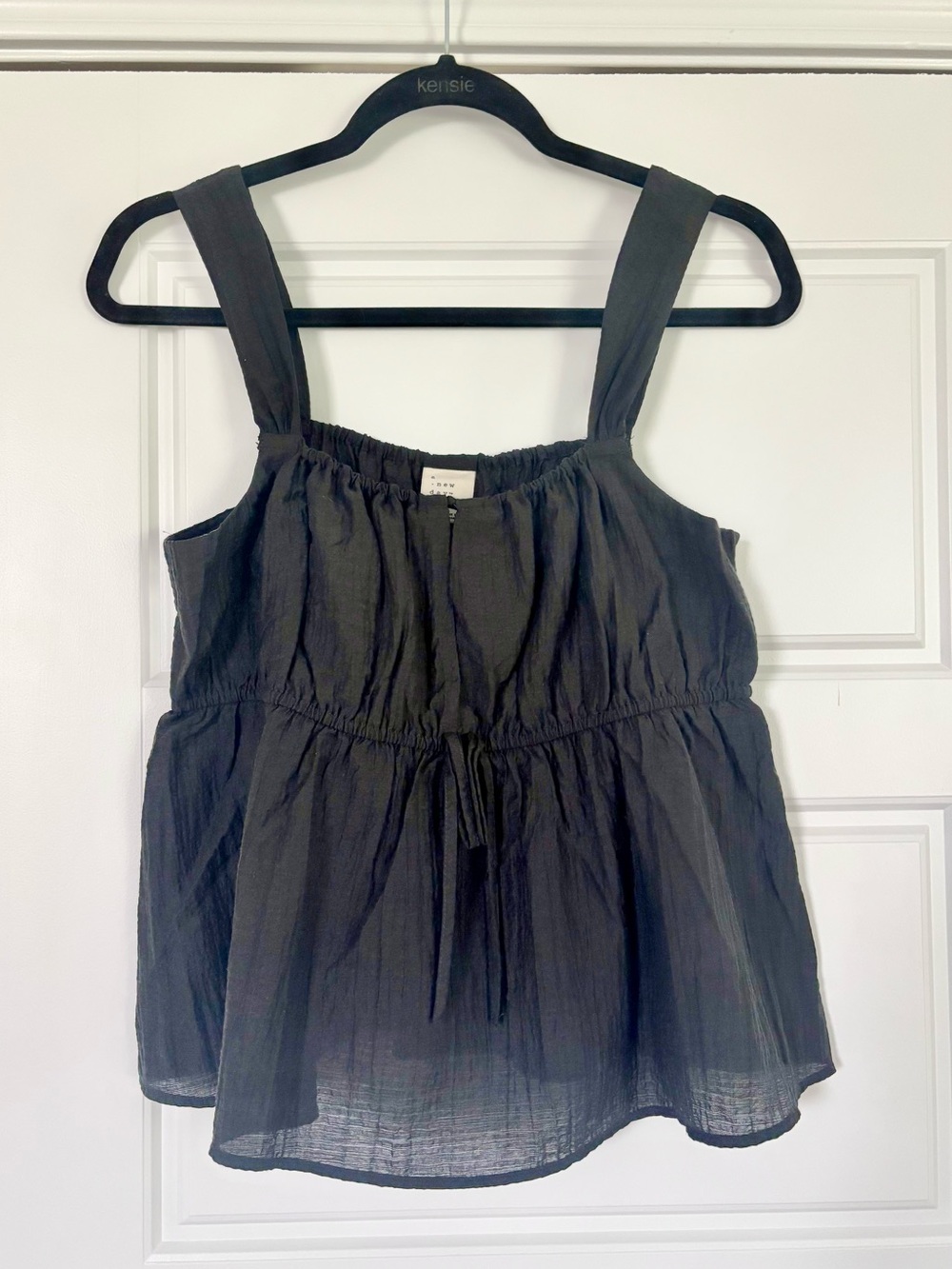 NWT.l a new day Black Babydoll Tank Top
